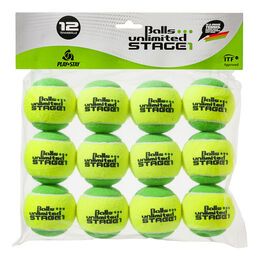Balles De Tennis Balls Unlimited Stage 1 grün - 12er Beutel